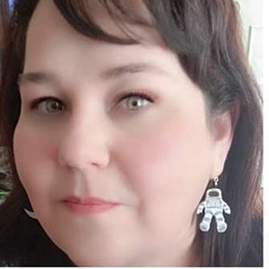 Spacesuit Earrings (Dangles) - happy customer