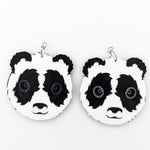 Exaggerated Panda Earrings (Dangles)