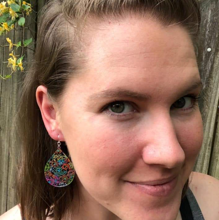 Multicolor Filigree Earrings (Dangles) - happy customer