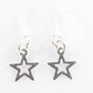 Petite Star Earrings (Dangles) - silver