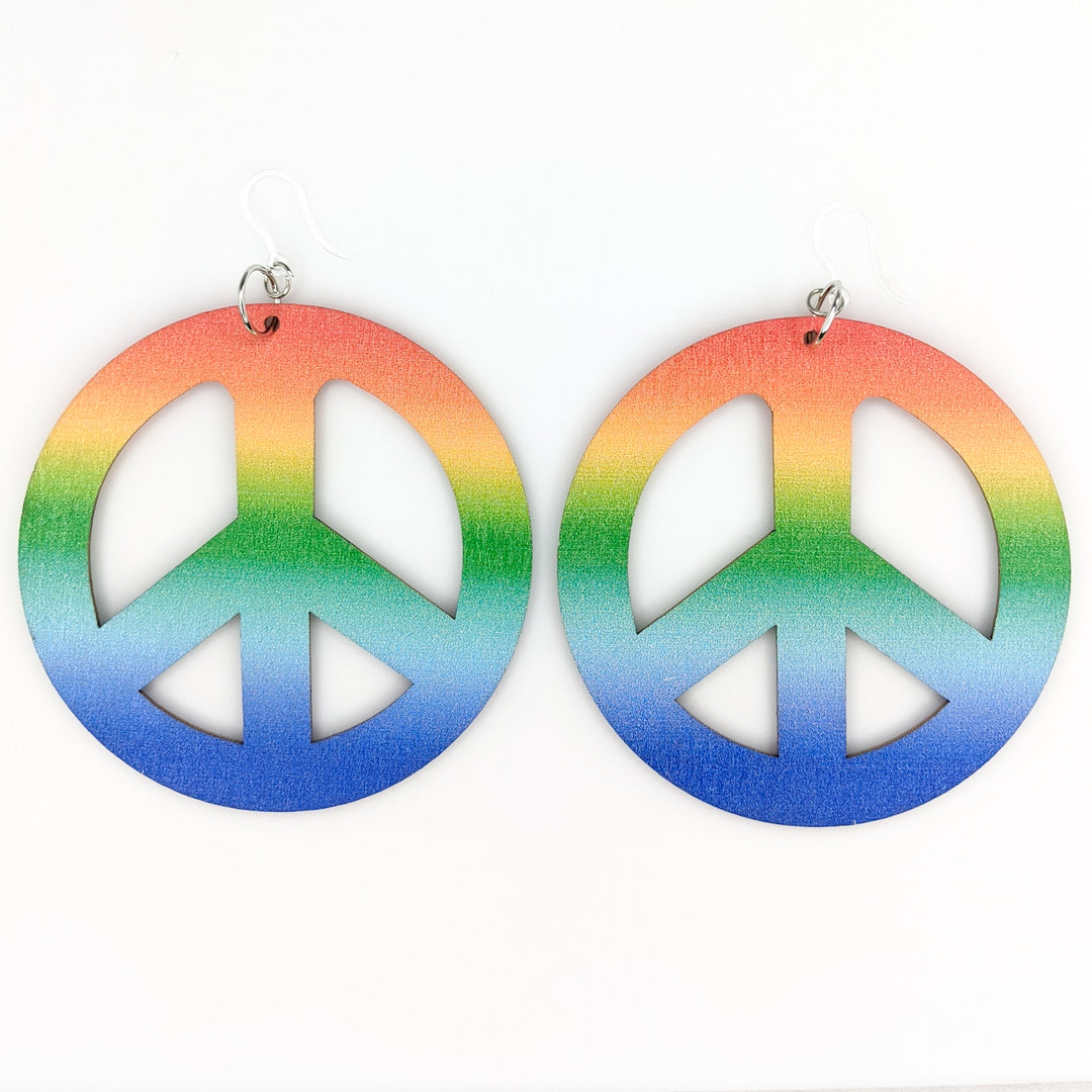 Exaggerated Peace Earrings (Dangles)