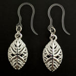 Silver African Mask Earrings (Dangles) - silver