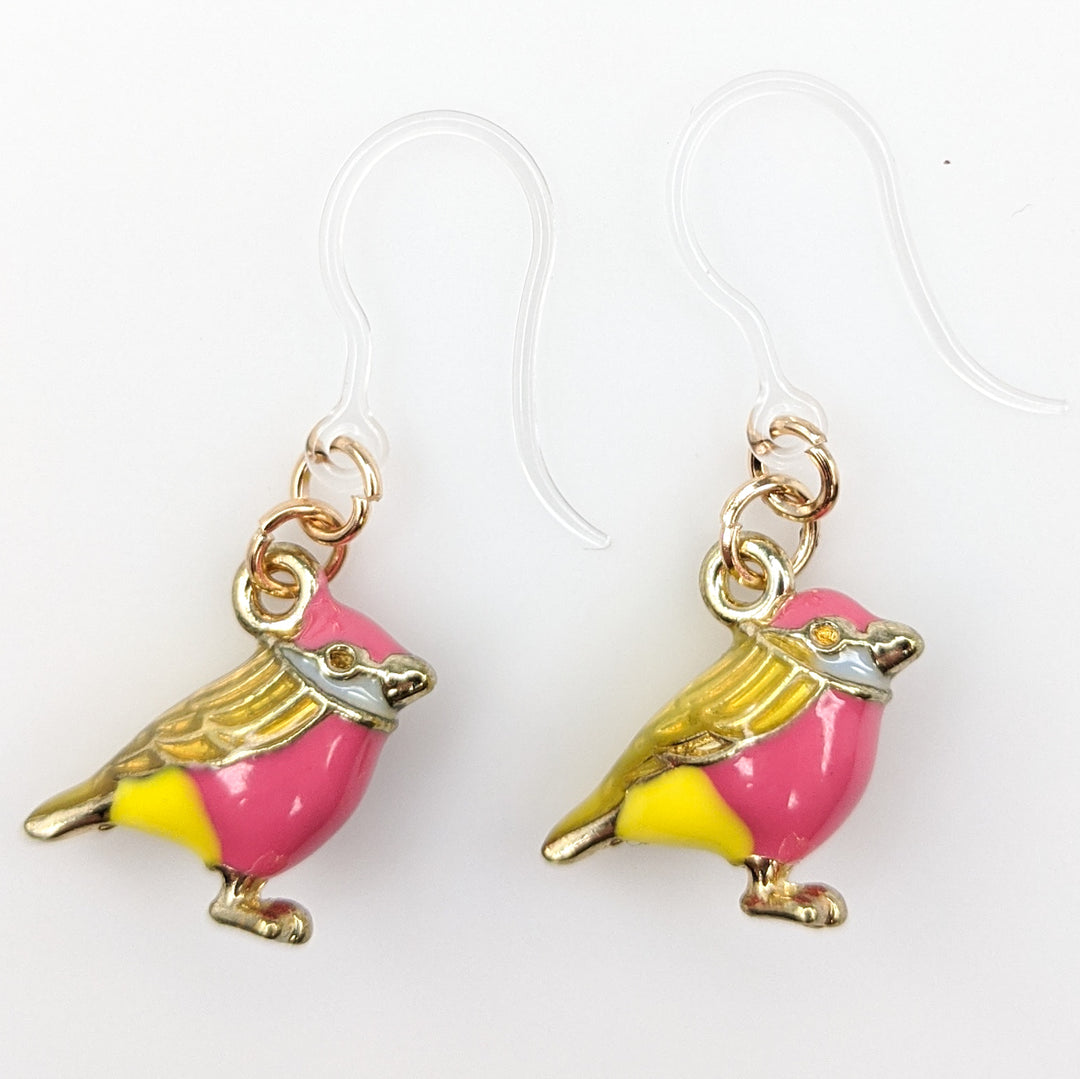 Colorful Bird Earrings (Dangles)