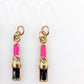 Lipstick Earrings (Dangles) - pink