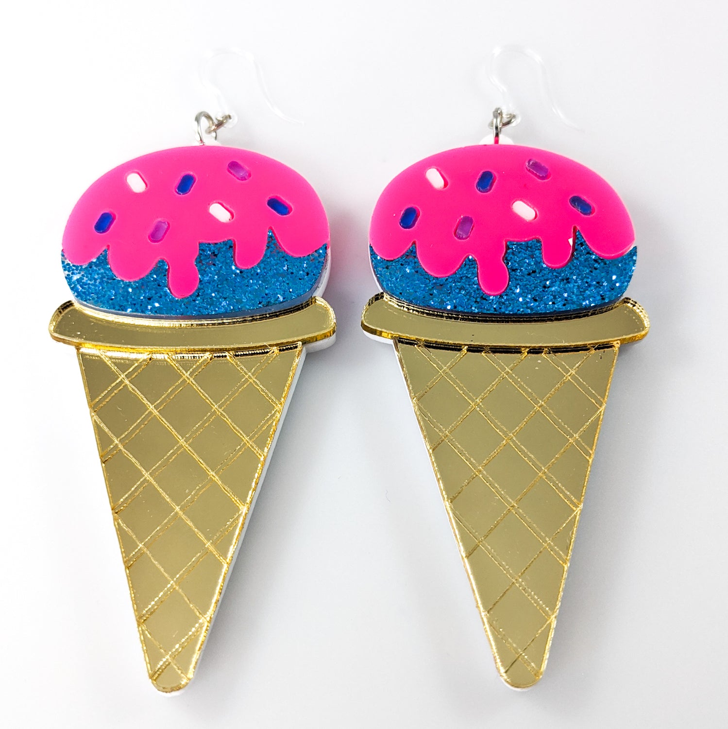 Exaggerated Ice Cream Earrings (Dangles)