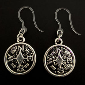 Compass Earrings (Dangles) - small