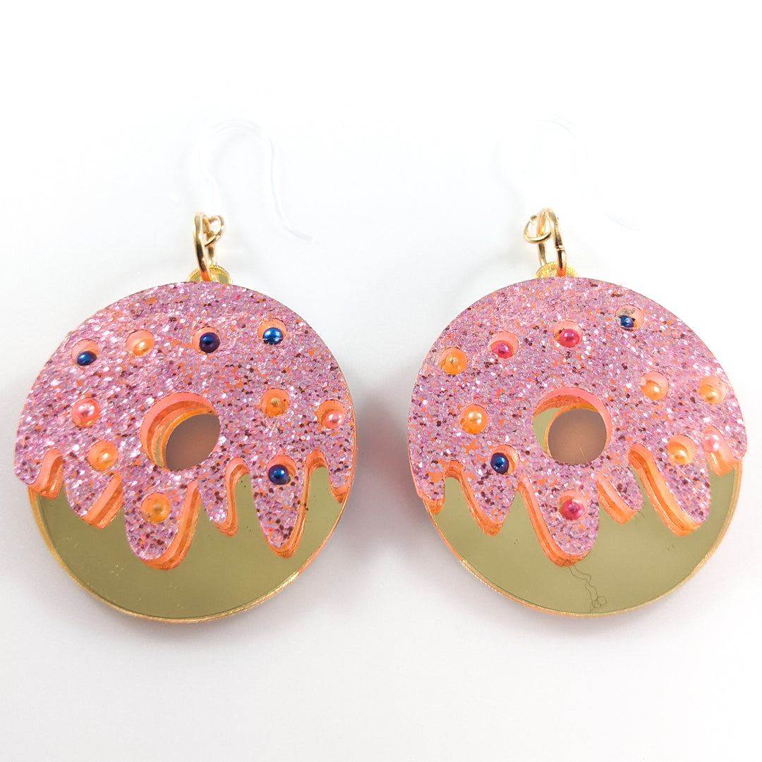 Exaggerated Donut Earrings (Dangles)