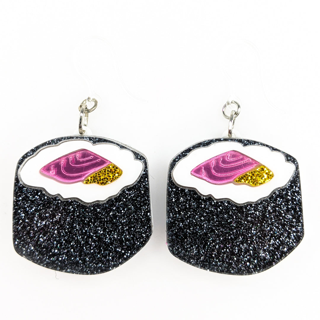 Exaggerated Sushi Earrings (Dangles)