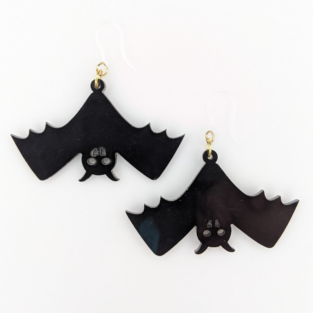 Exaggerated Bat Earrings (Dangles)