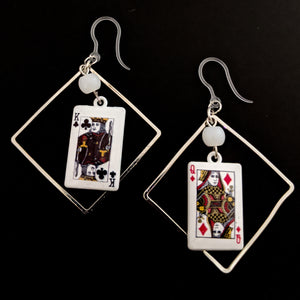 Decorative Playing Card Earrings (Dangles)