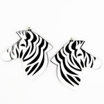 Exaggerated Zebra Earrings (Dangles)