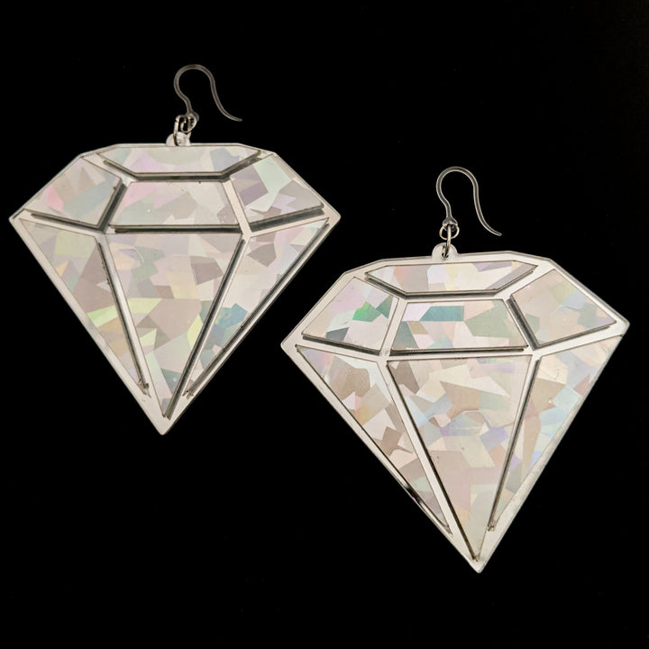 Exaggerated Diamond Earrings (Dangles)