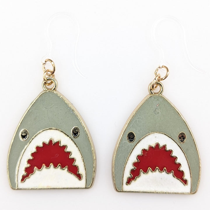 Shark Head Earrings (Dangles)