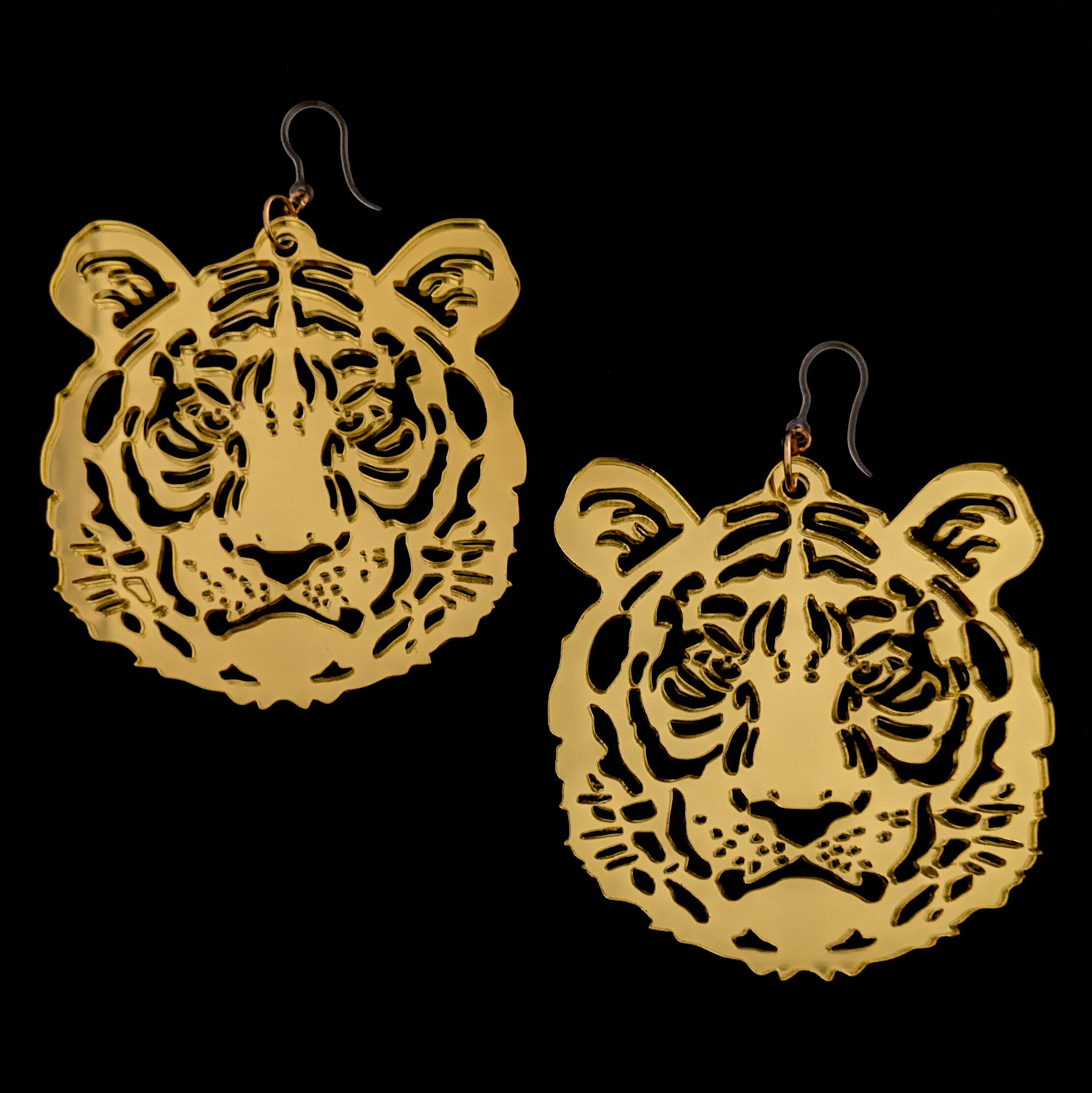 Exaggerated Tiger Earrings (Dangles)