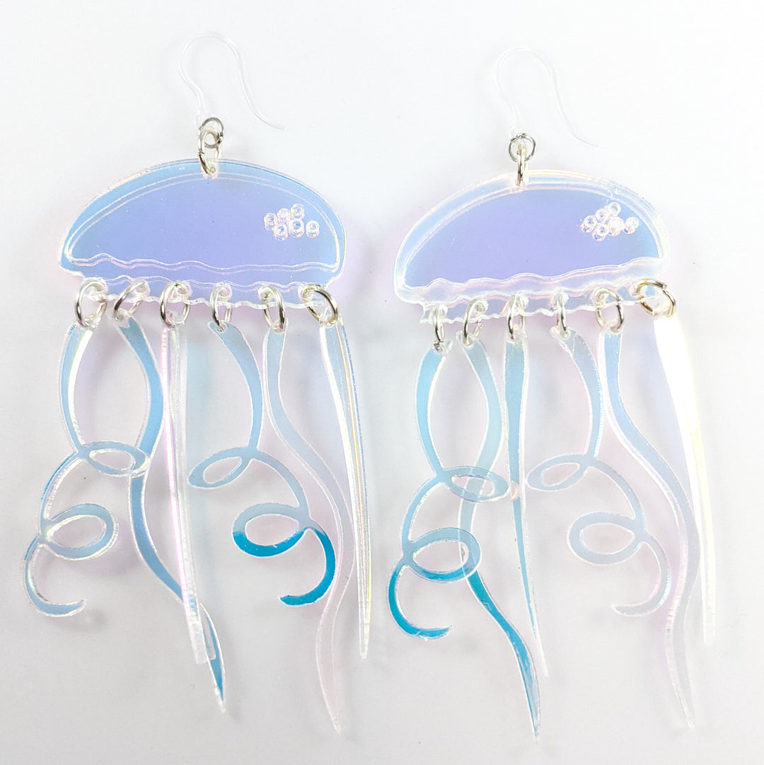 Exaggerated Jellyfish Earrings (Dangles)