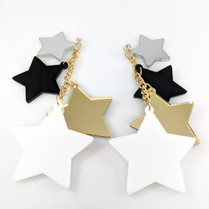 Exaggerated Stars Earrings (Dangles)