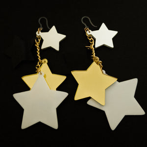 Exaggerated Stars Earrings (Dangles)
