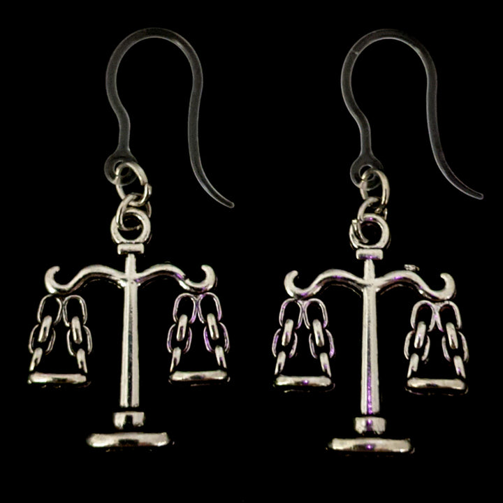Scales of Justice Earrings (Dangles) - small