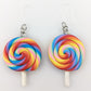 Exaggerated Lollipop Dangles Hypoallergenic Earrings for Sensitive Ears Made with Plastic Posts