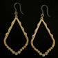 Gold Necklace Earrings (Dangles) - pointed