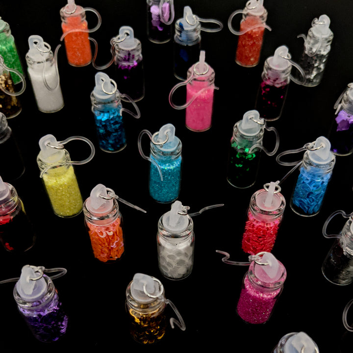 Glitter Bomb Earrings (Dangles) - various colors