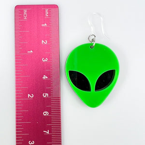 Exaggerated Alien Earrings (Dangles) - size