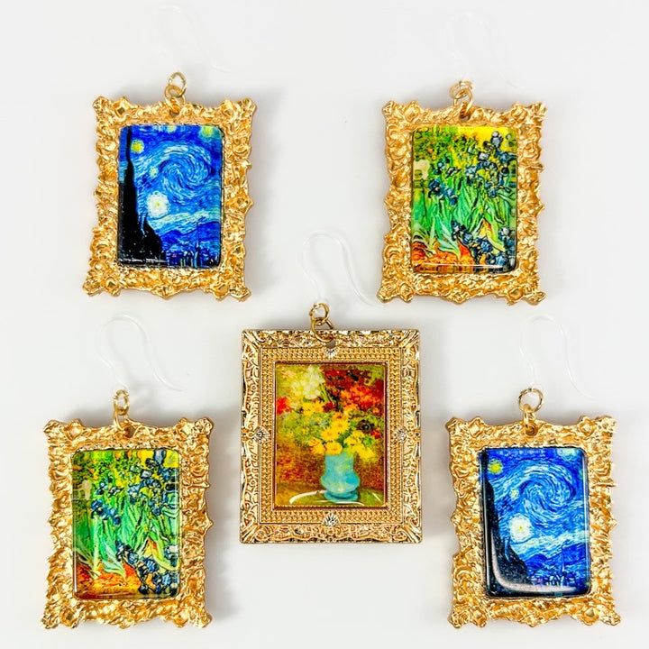 Van Gogh Framed Art Earrings (Dangles) - all styles