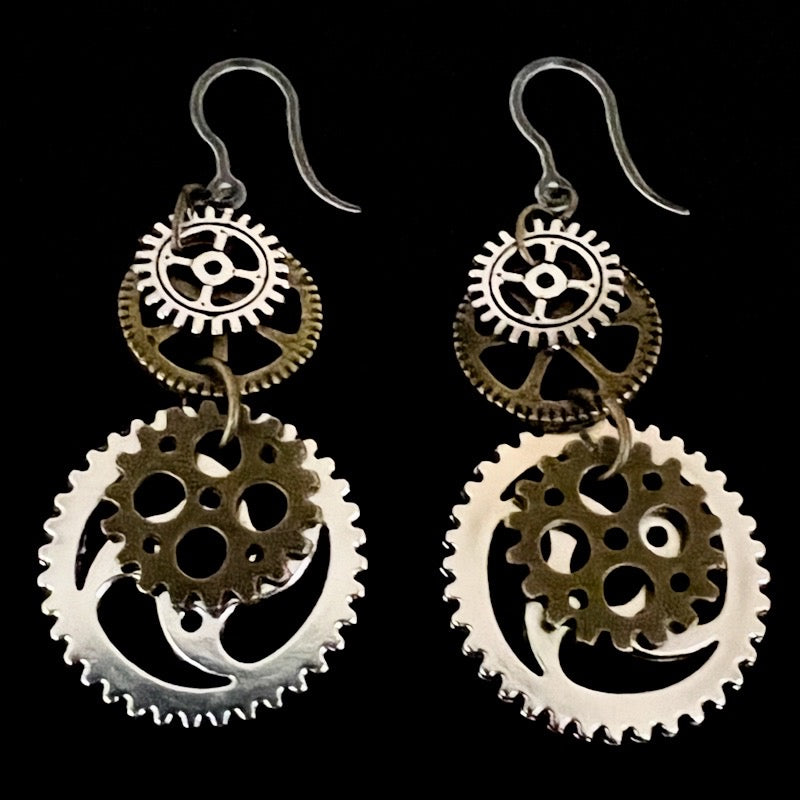 Industrial Dangles Hypoallergenic Earrings for Sensitive Ears Made with  Plastic Posts