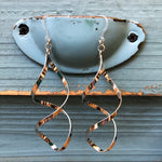 Infinity Spiral Earrings (Dangles) - silver