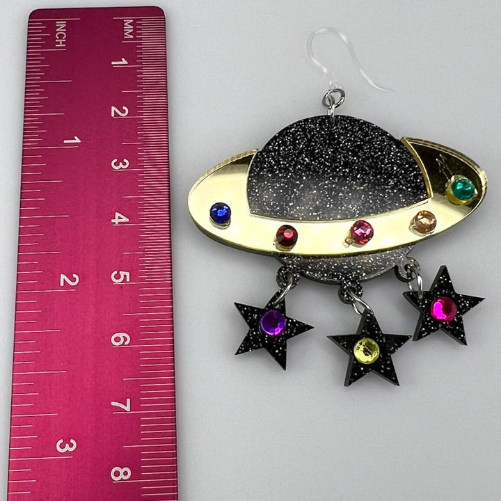 Exaggerated Universe Earrings (Dangles) - size