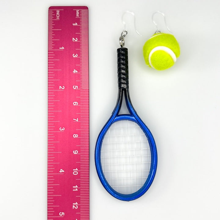 Exaggerated Tennis Earrings (Dangles) - size