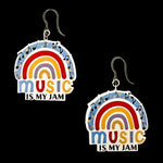 Music is My Jam Earrings (Dangles)