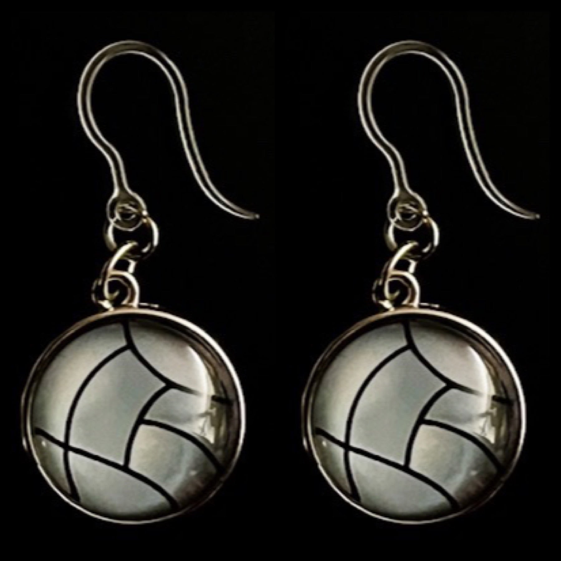 Sports Ball Earrings (Dangles) - volleyball