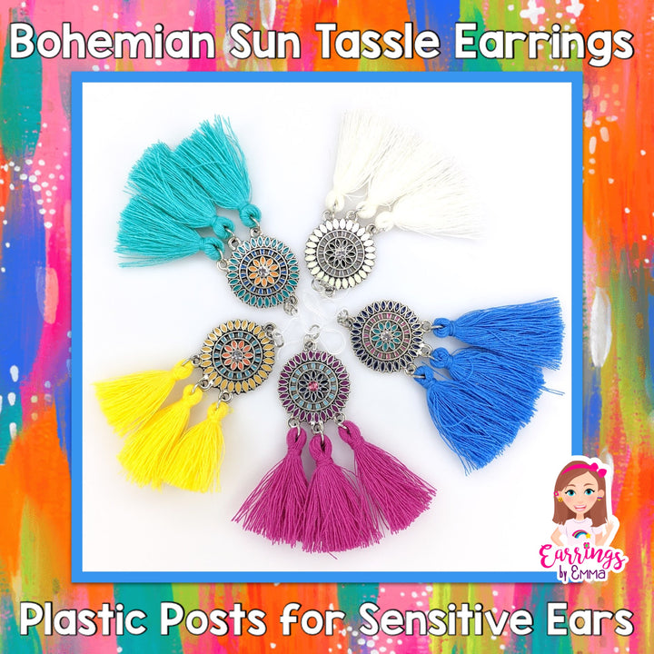 Bohemian Sun Tassels Earrings (Dangles)
