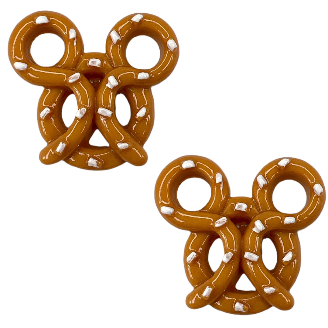 Exaggerated Mouse Pretzel Earrings (Studs)