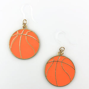 Basketball Earrings (Dangles)