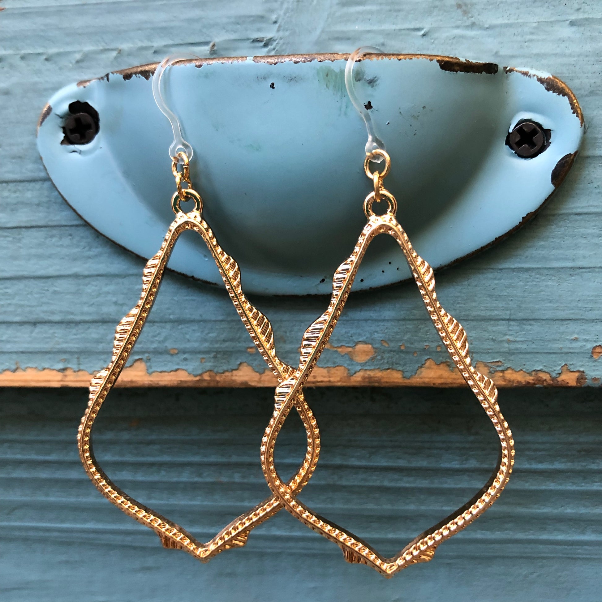 Large Chandelier Earrings (Dangles) - gold
