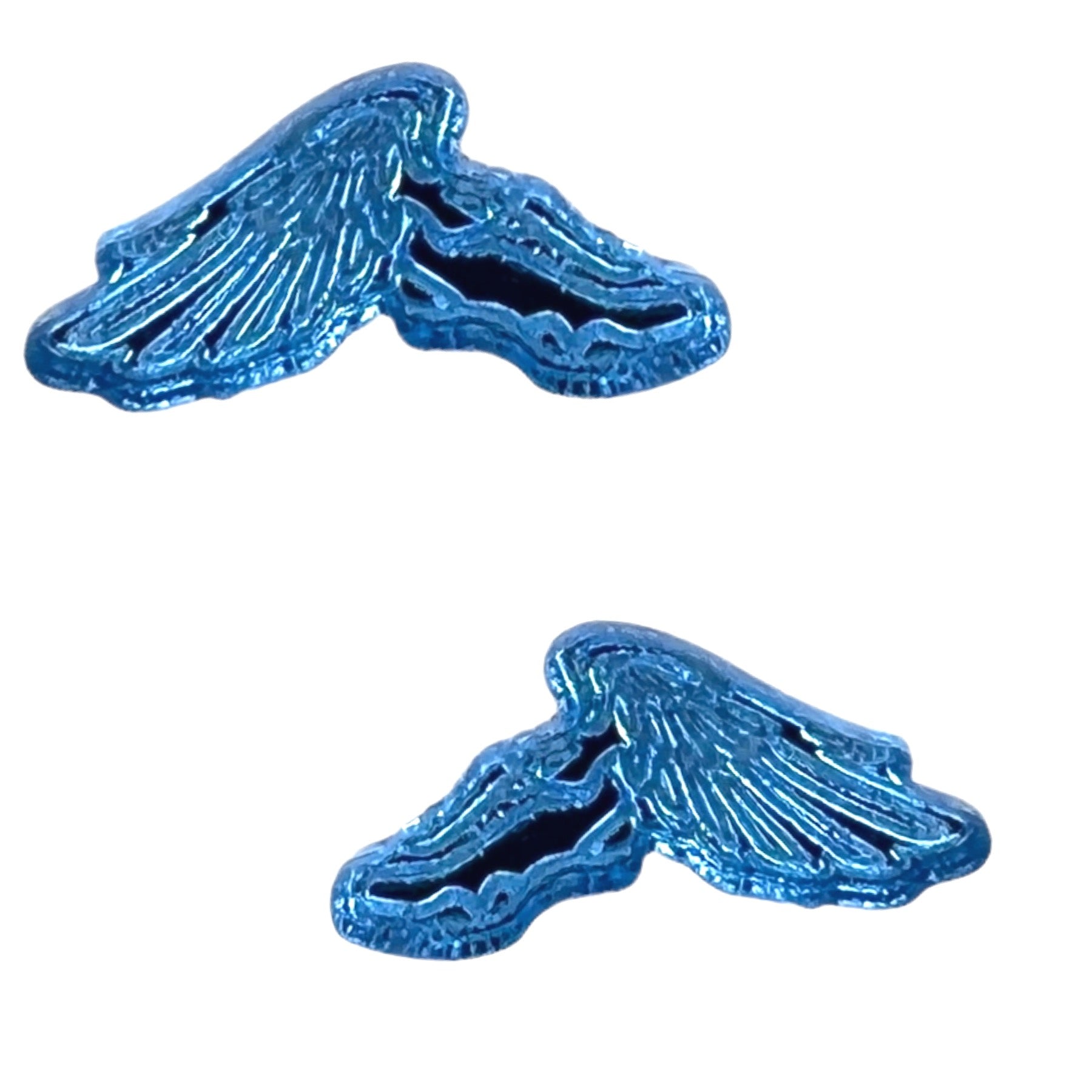 Track Shoe Earrings (Studs) - blue