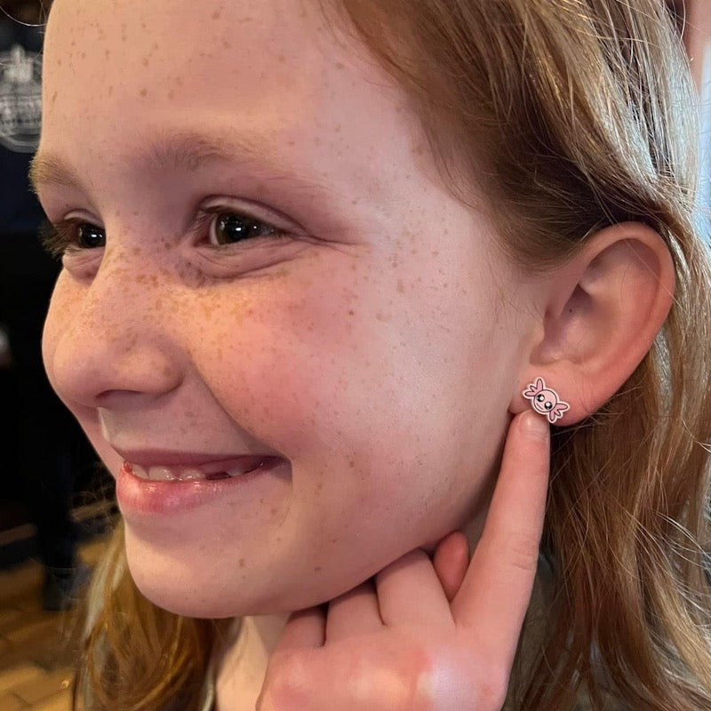 Axolotl Earrings (Studs) - happy customer