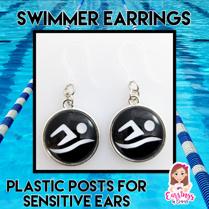 Swimmer Earrings (Dangles)