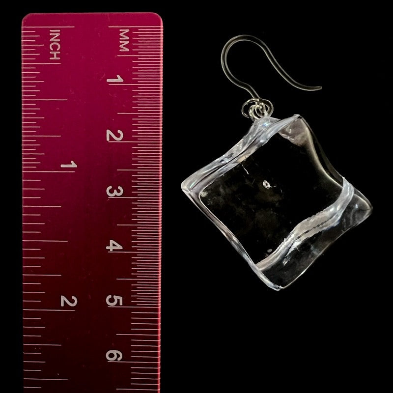 Exaggerated Ice Cube Earrings (Dangles) - size