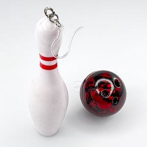 Exaggerated Bowling Earrings (Dangles)