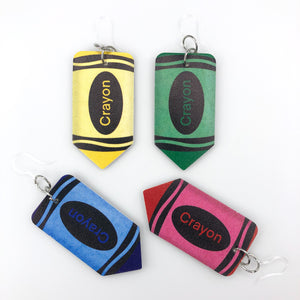 Exaggerated Crayon Earrings (Dangles) - all colors