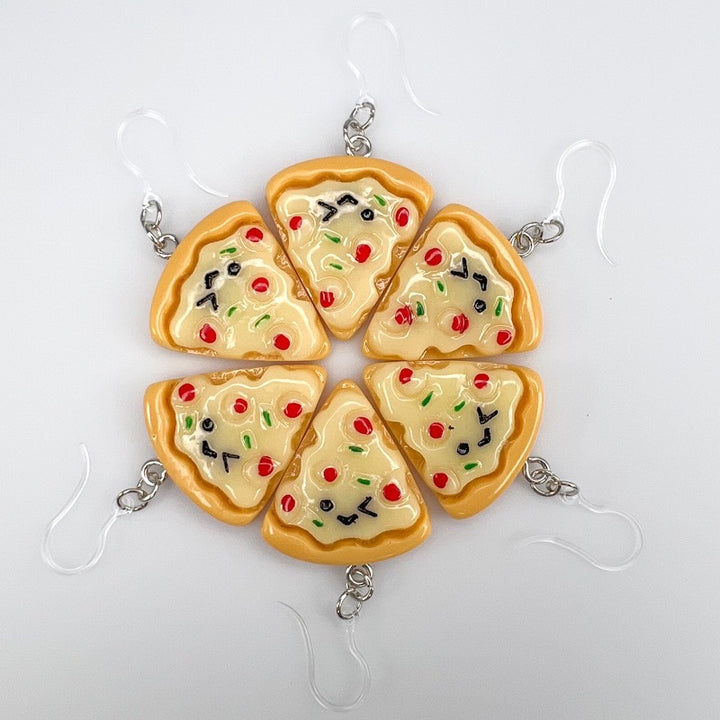 Exaggerated Pizza Earrings (Dangles)