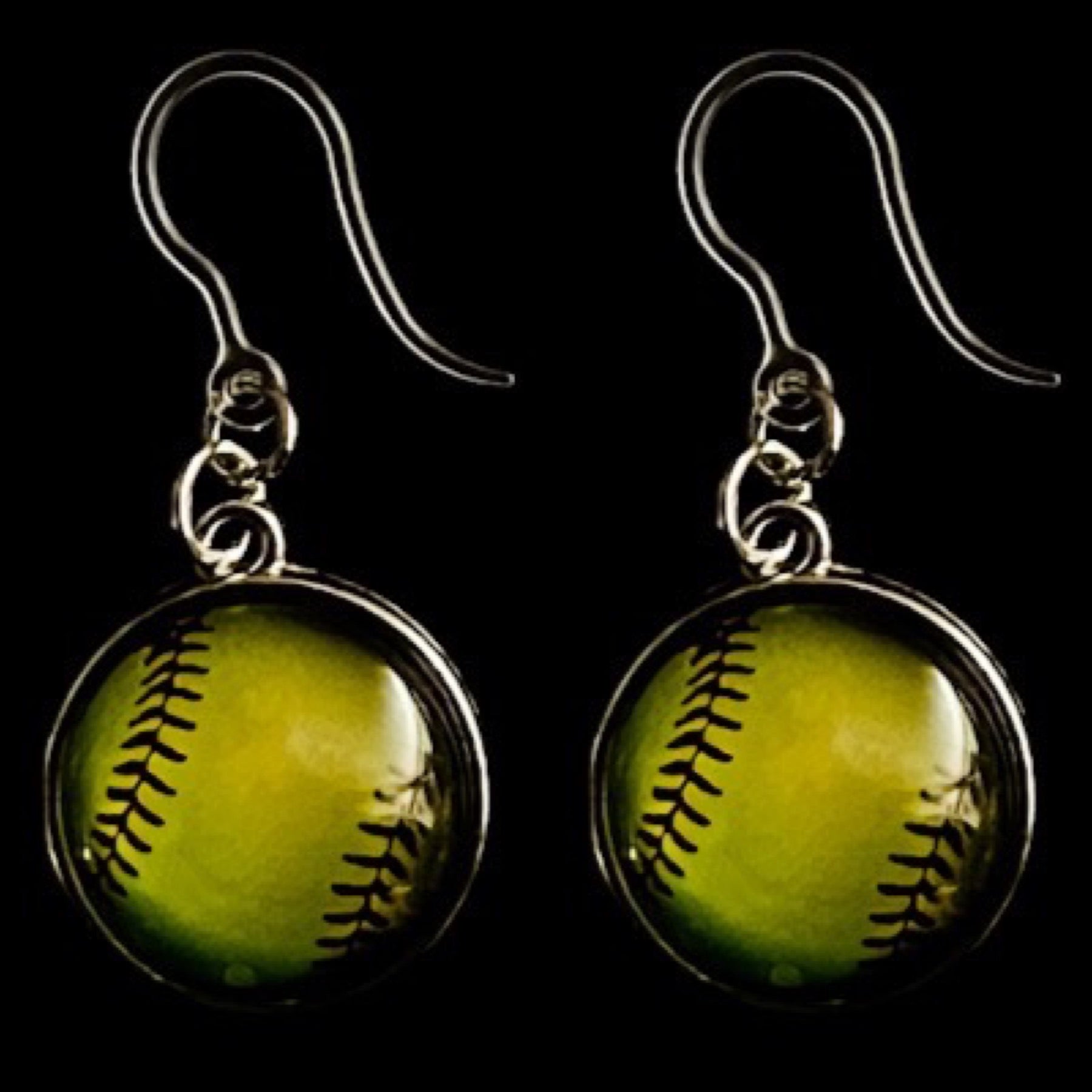 Sports Ball Earrings (Dangles) - tennis