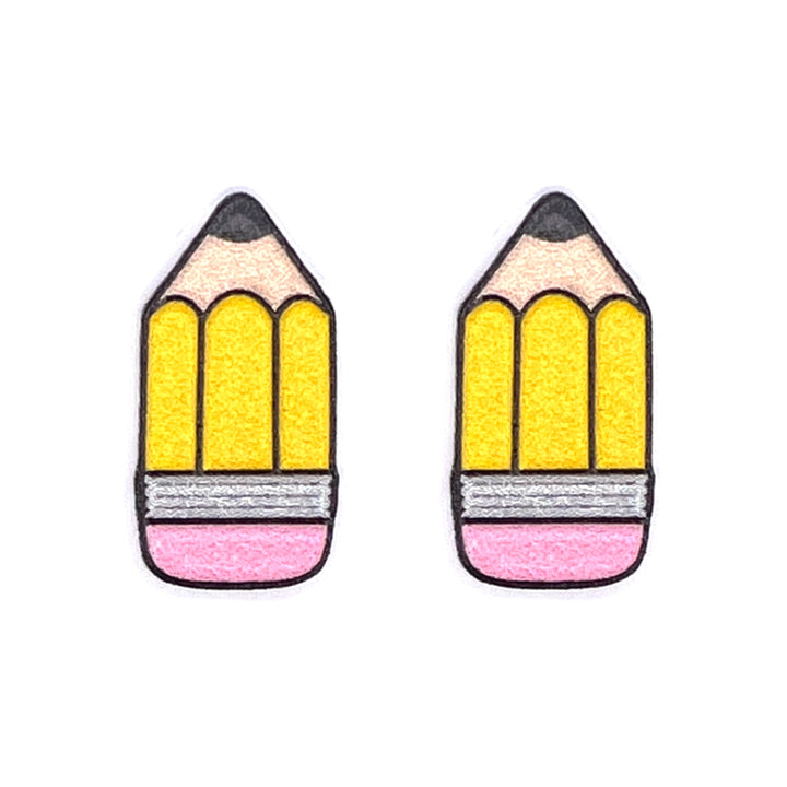No. 2 Pencil Earrings (Studs)