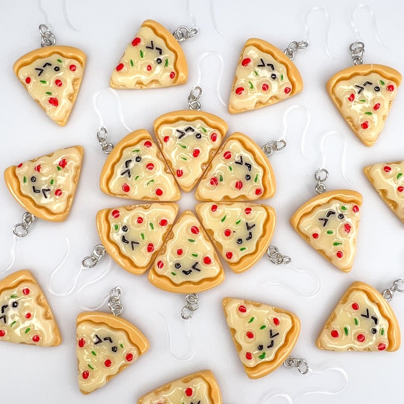 Exaggerated Pizza Earrings (Dangles)