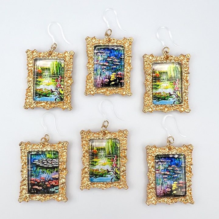 Monet Framed Art Earrings (Dangles) - all styles