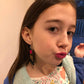 Exaggerated Lipstick Earrings (Dangles) - happy customer