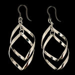 Infinity Rings Earrings (Dangles) - silver